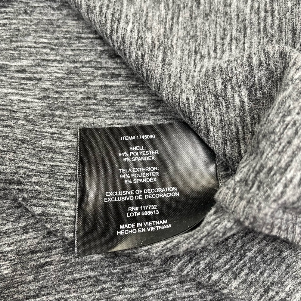 Gerry Mens Quarter Zip Long Sleeve Pullover Comfort Stretch, Gray Size Large NWT - Picture 9 of 11